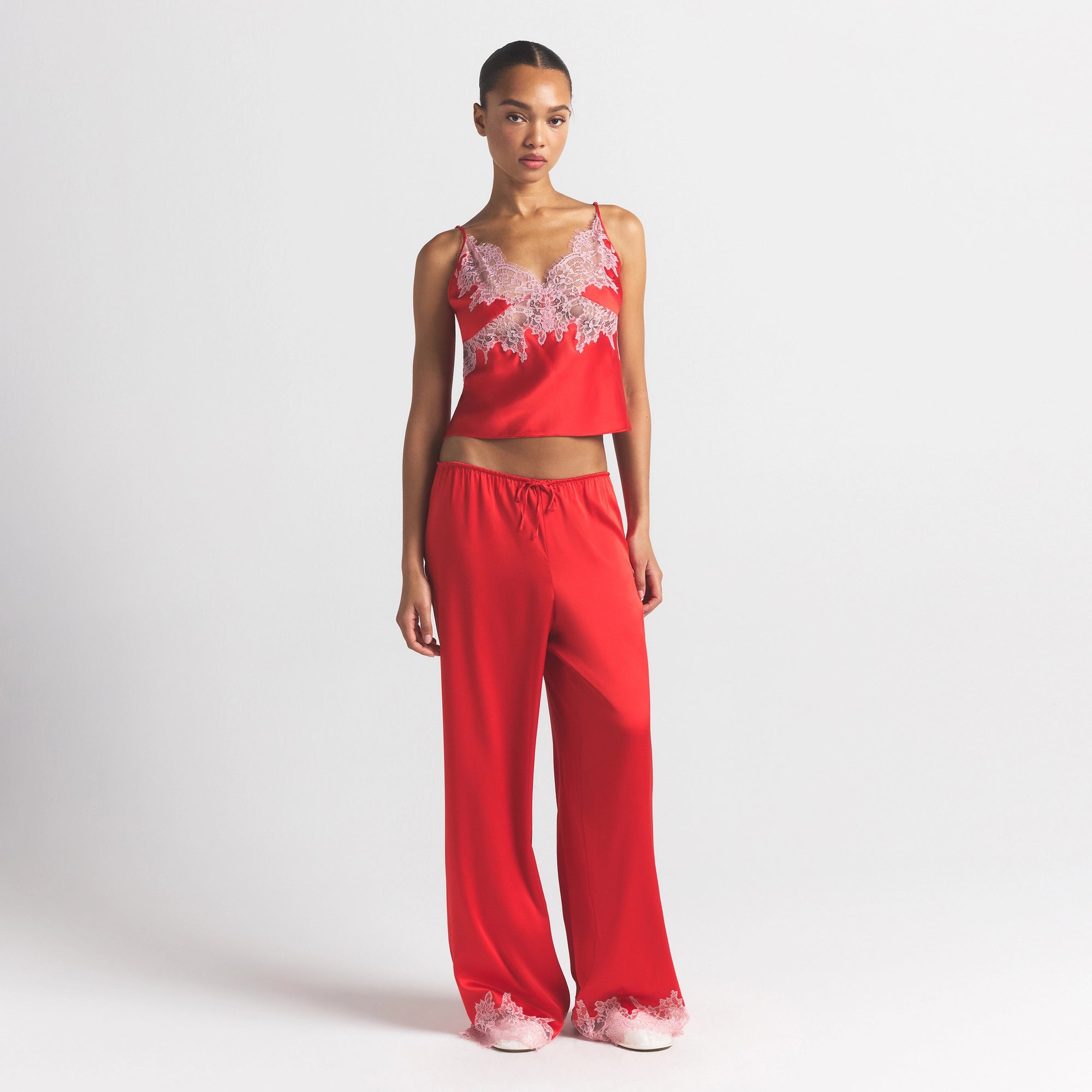 Lace Straight Leg Pant