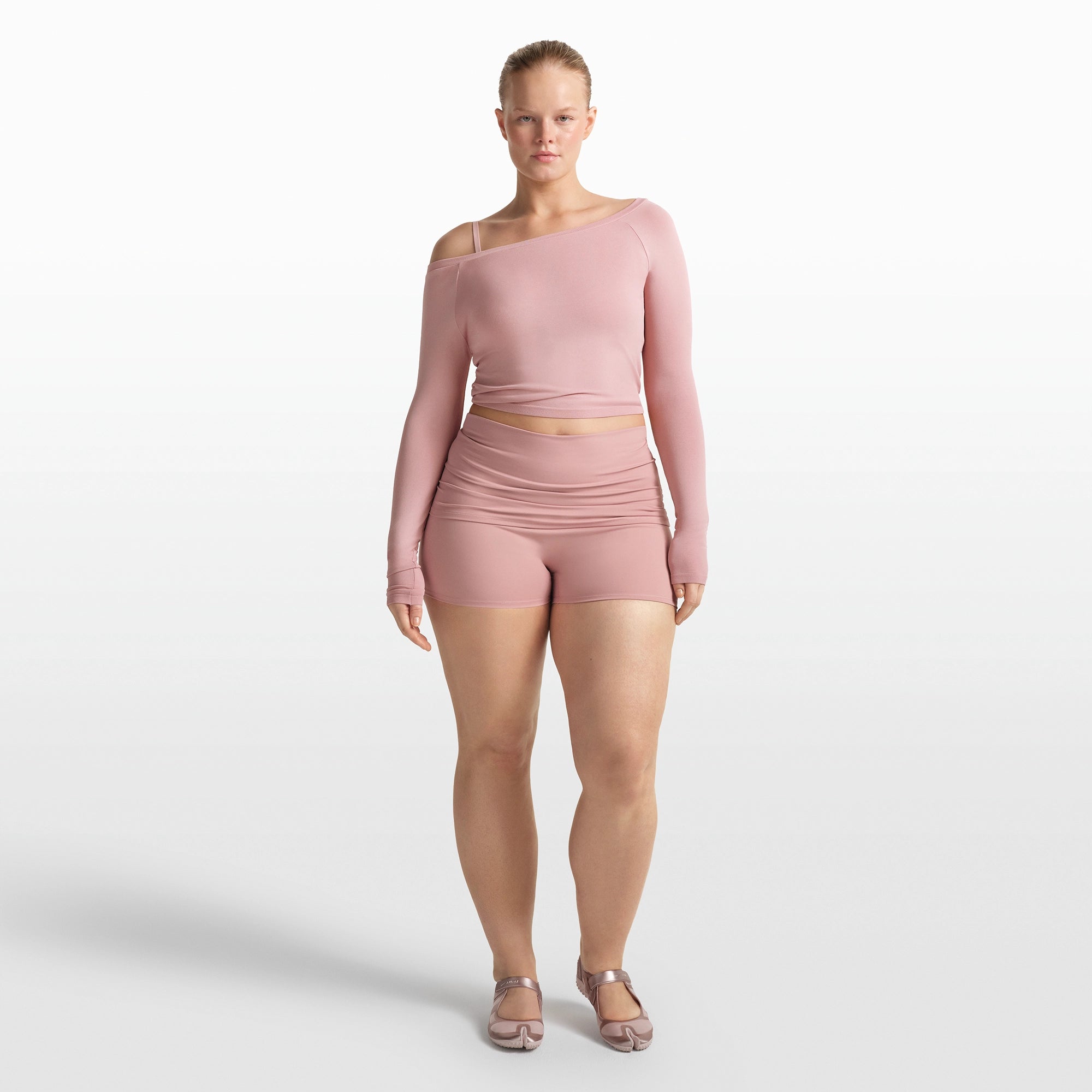 Long Sleeve Boatneck Top