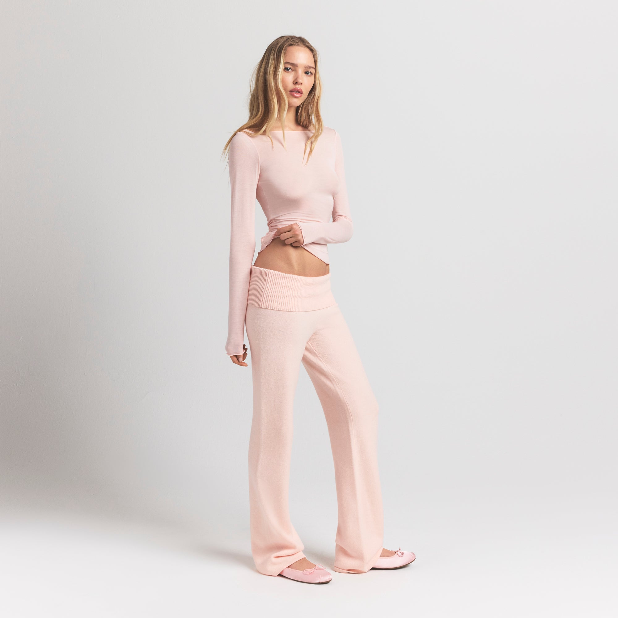 Long Sleeve Boatneck Top - Image 3