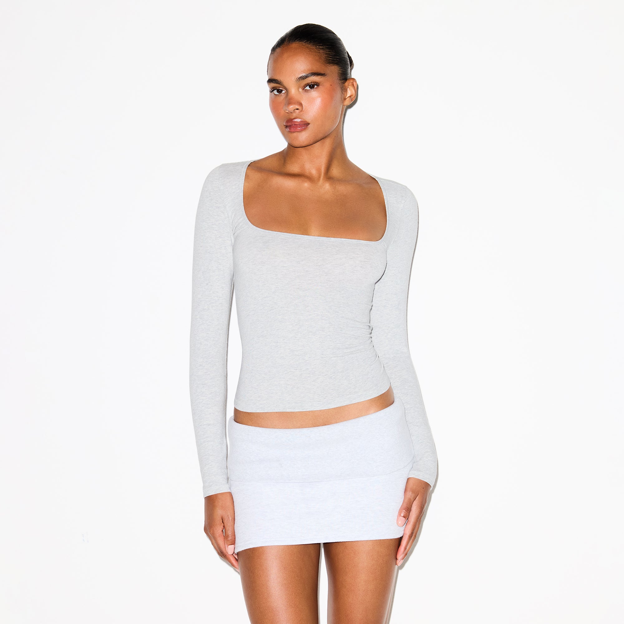Scoop Neck Long Sleeve Top - Image 2