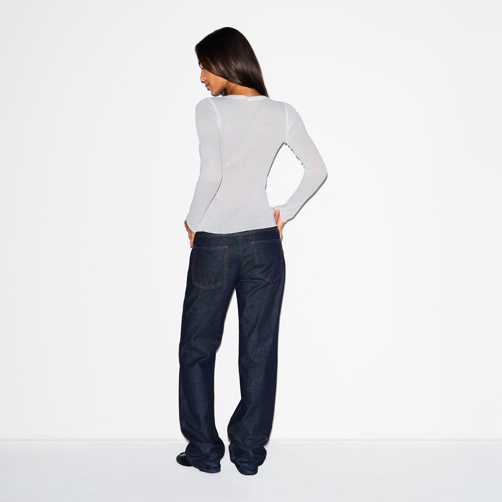 Long Sleeve Crew Neck Top - Image 4