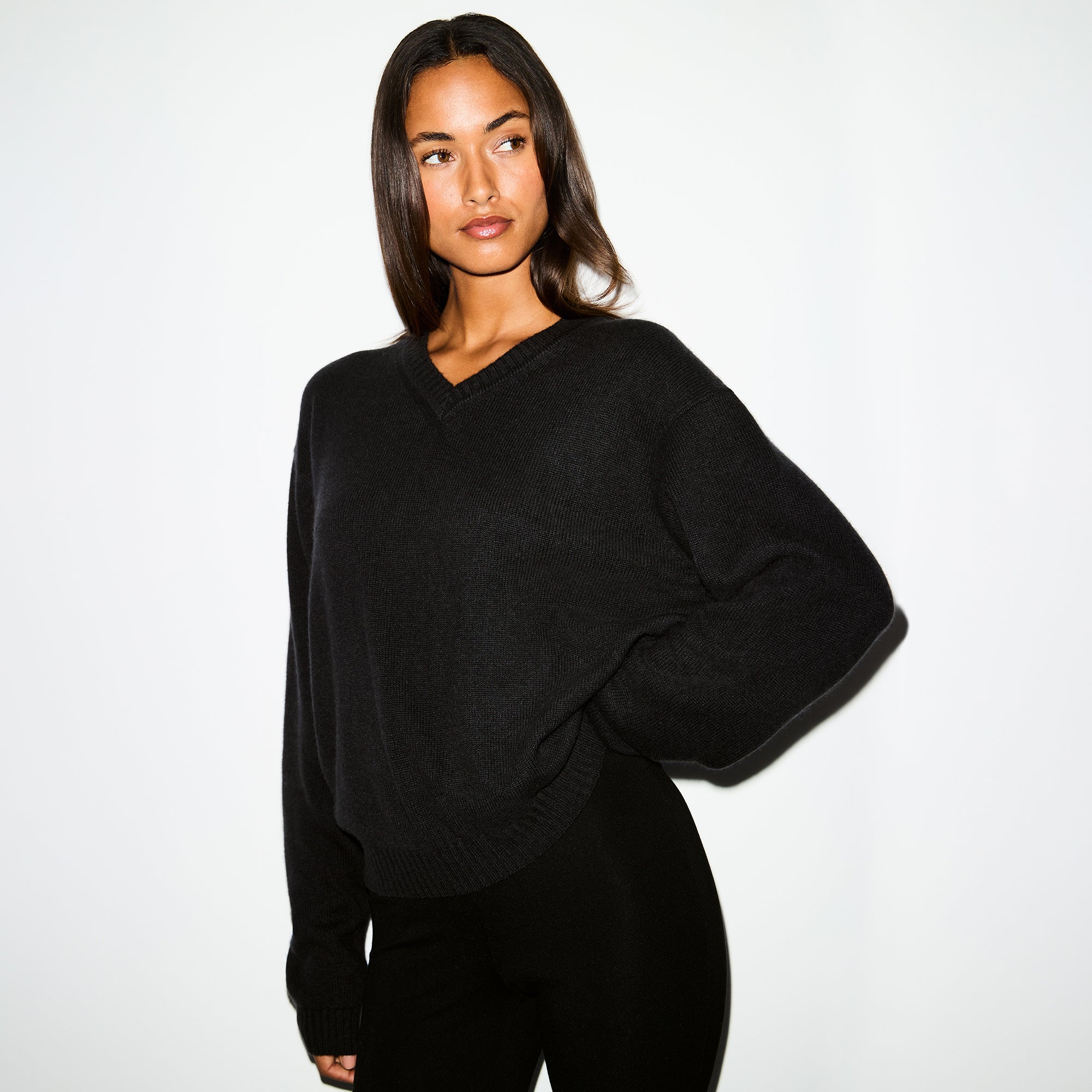Oversized V Neck Sweater - Image 2