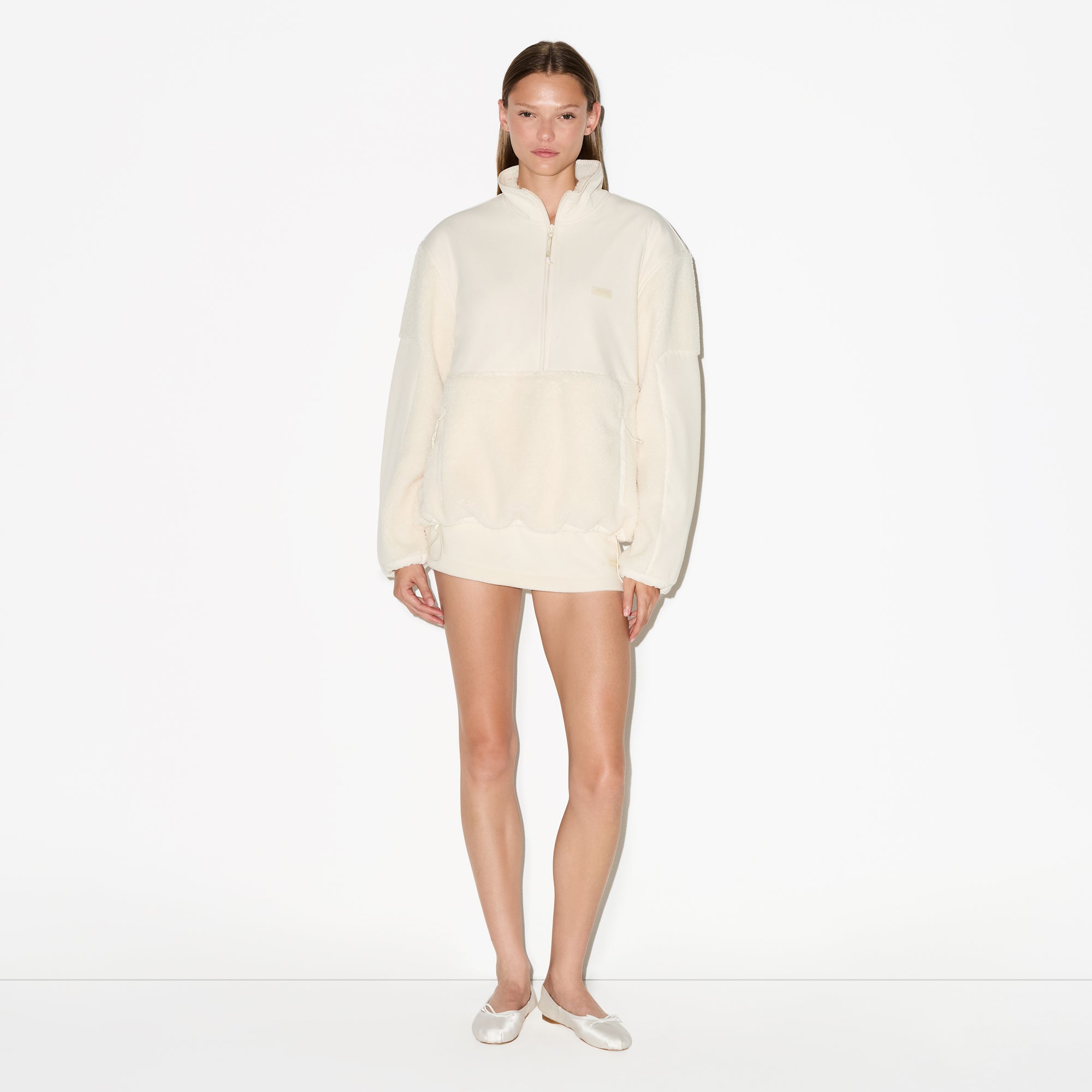 Oversized Half Zip Up Pullover - Image 5