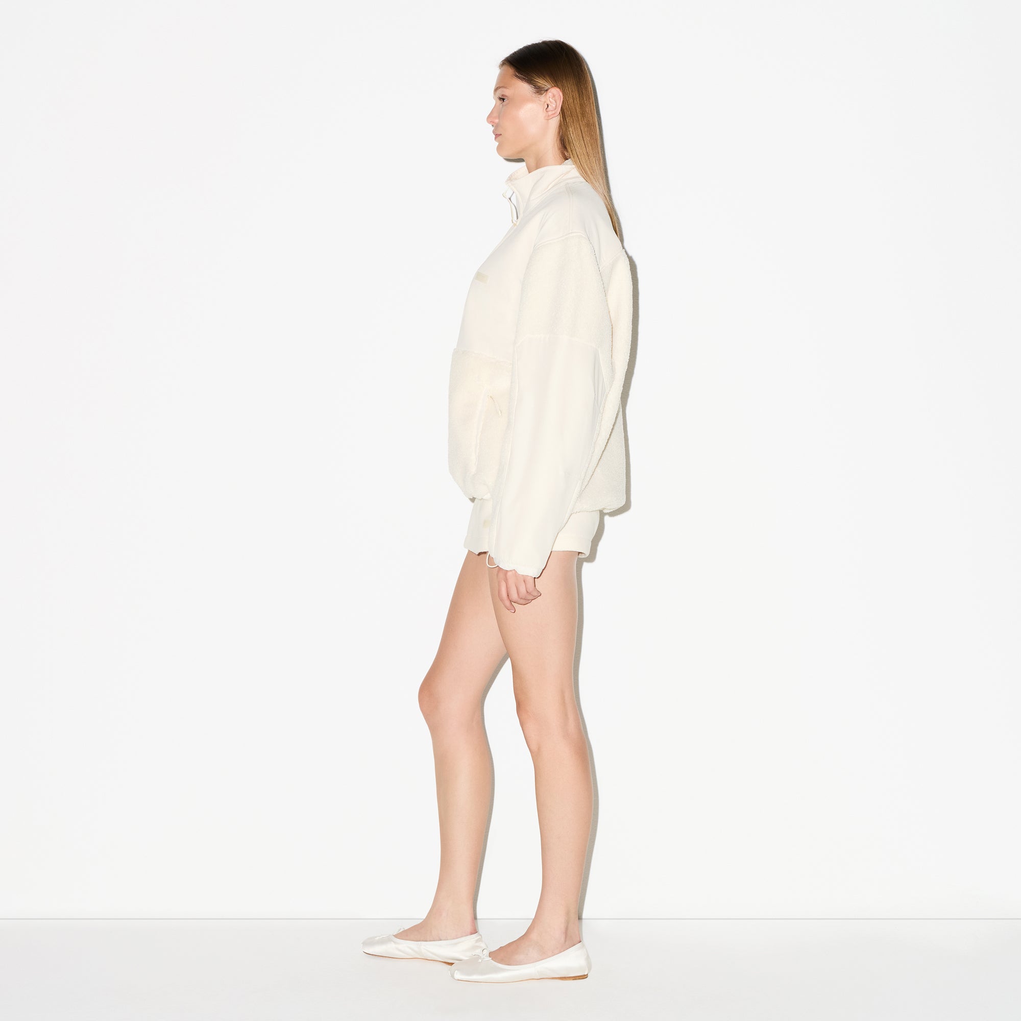 Oversized Half Zip Up Pullover - Image 7