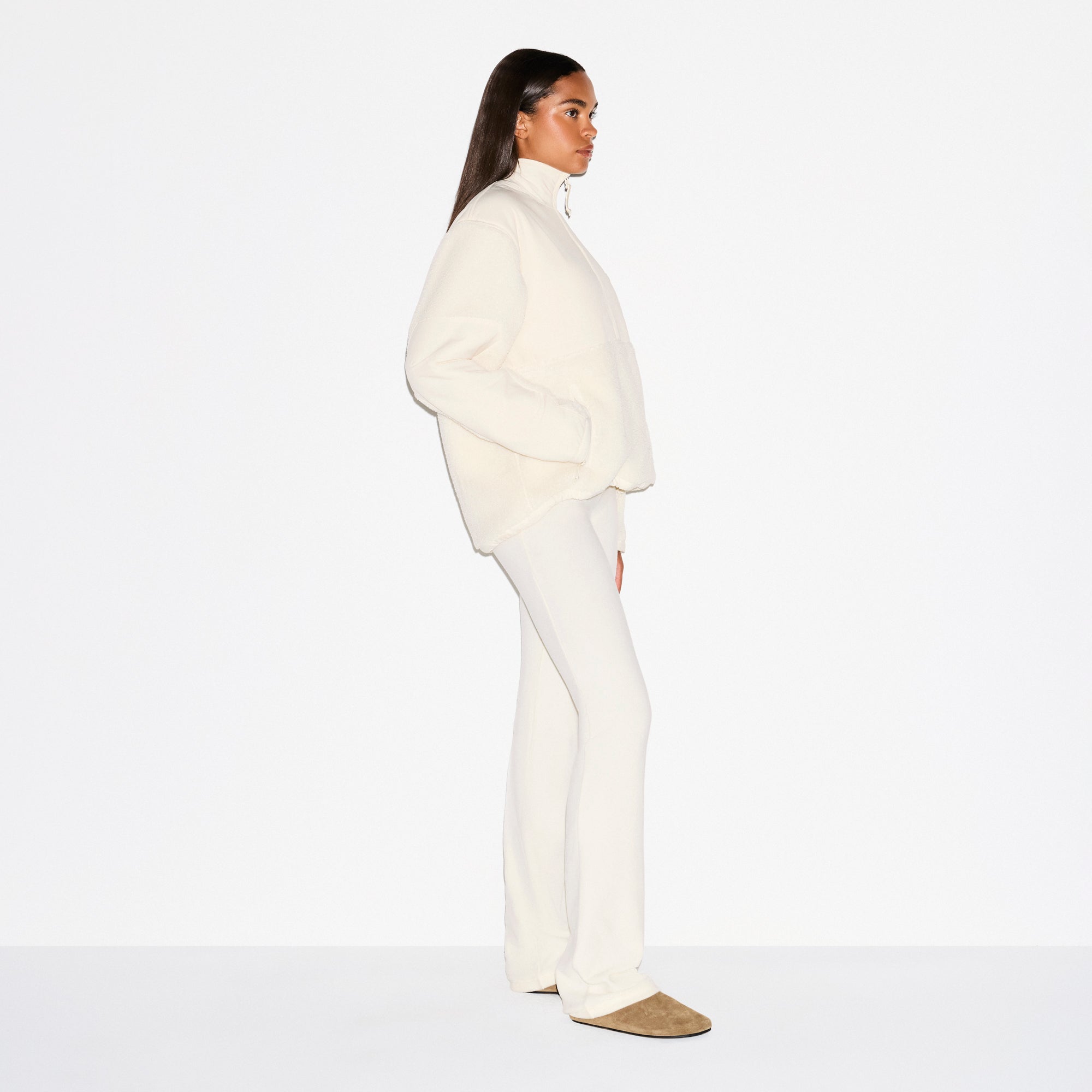 Oversized Half Zip Up Pullover - Image 3