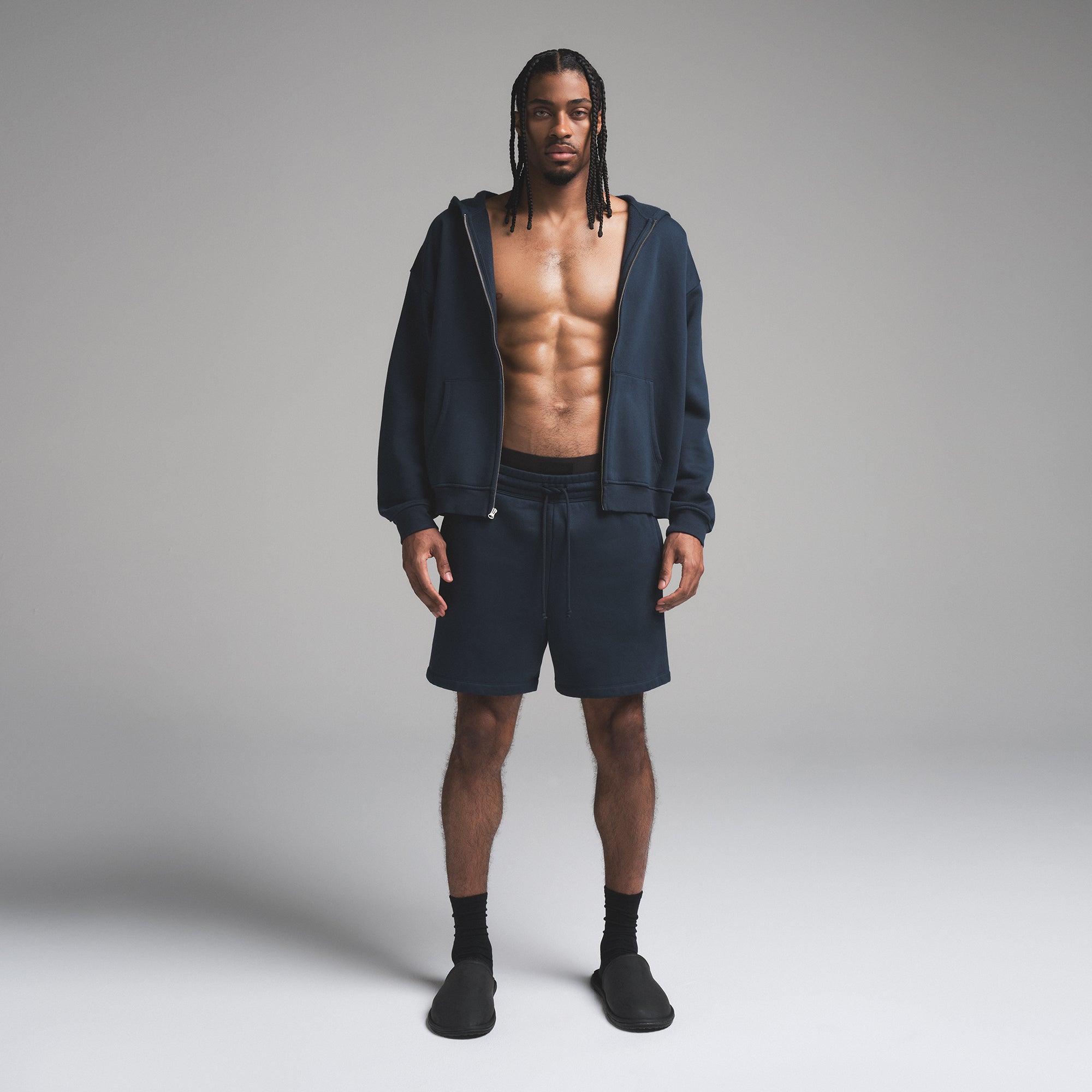 Mens Relaxed Zip Up Hoodie - Image 4