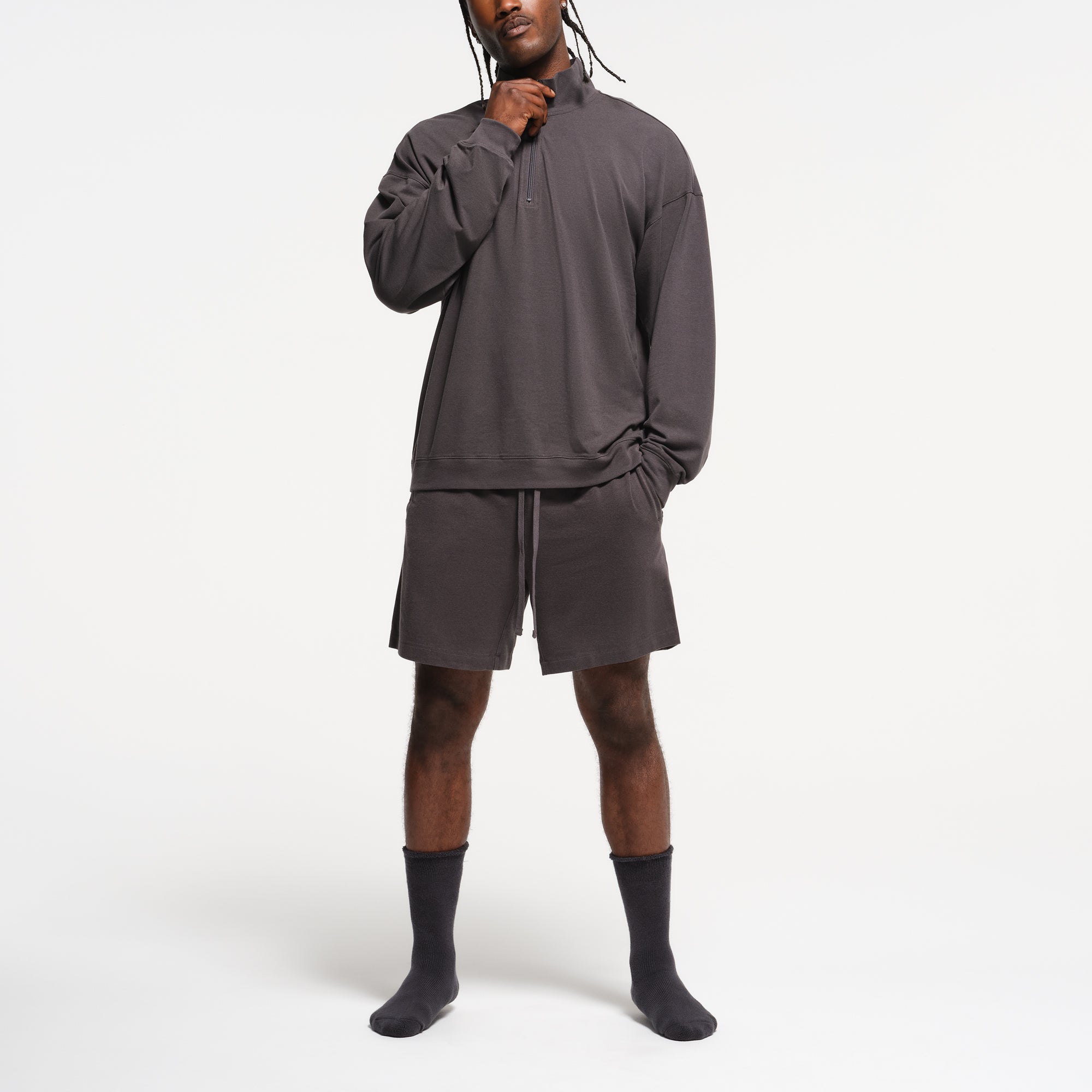 Mens Relaxed Quarter Zip Pullover - Image 4