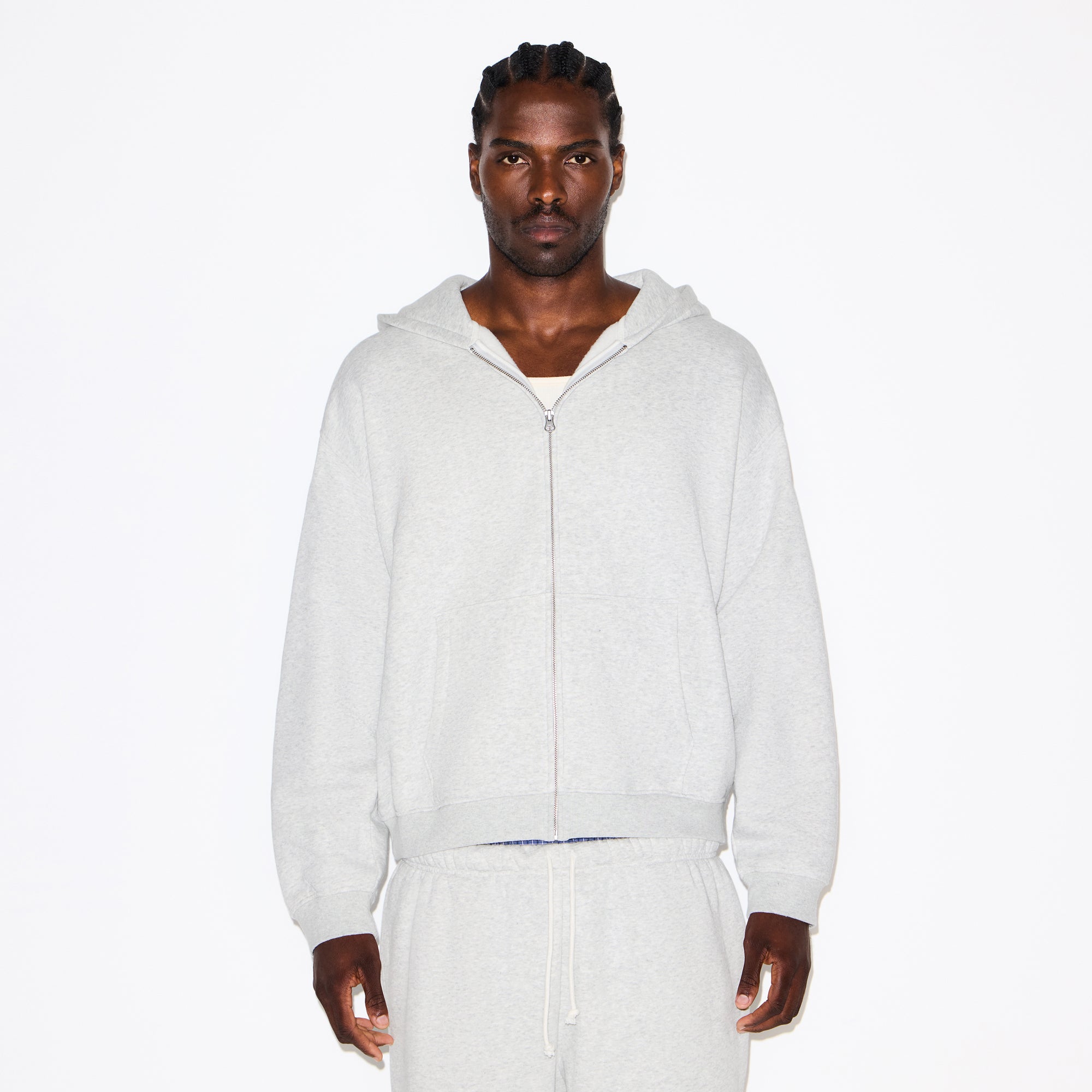 Mens Relaxed Zip Up Hoodie - Image 3