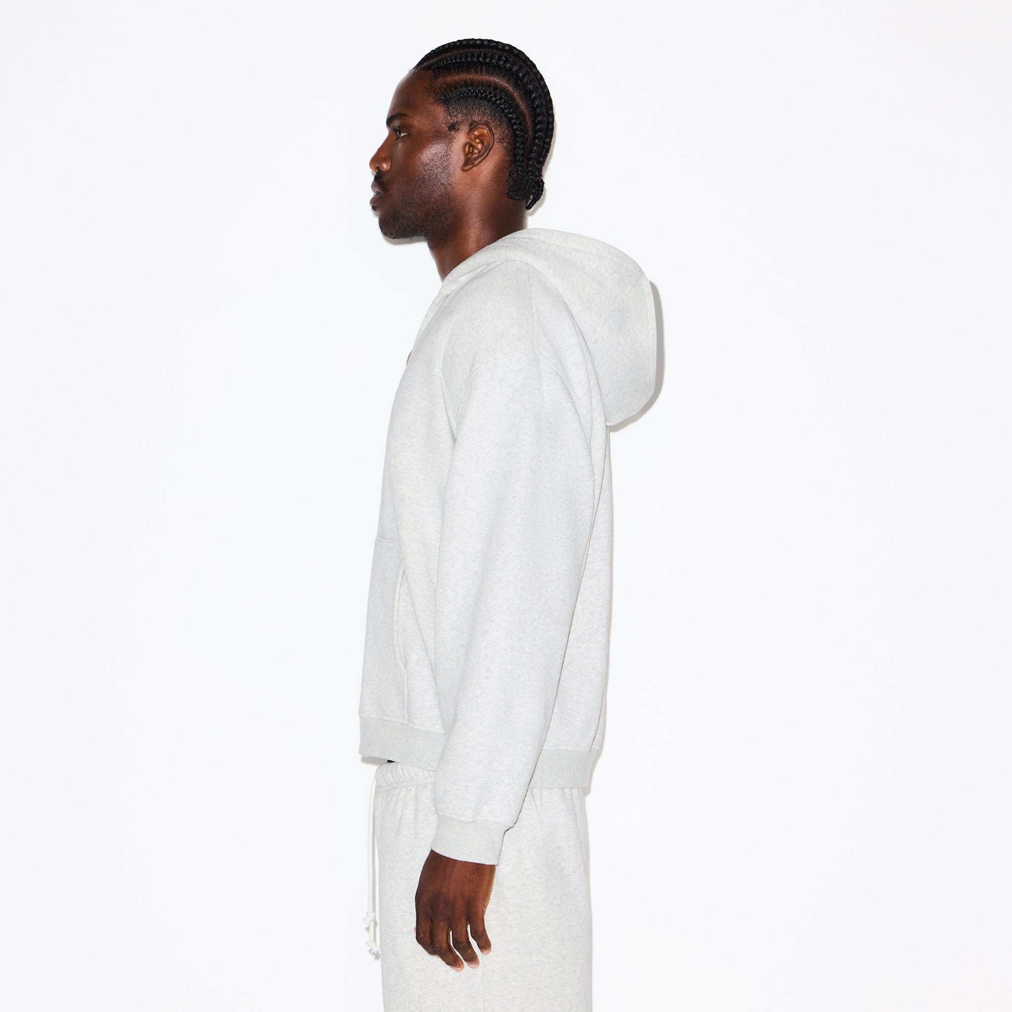 Mens Relaxed Zip Up Hoodie - Image 4