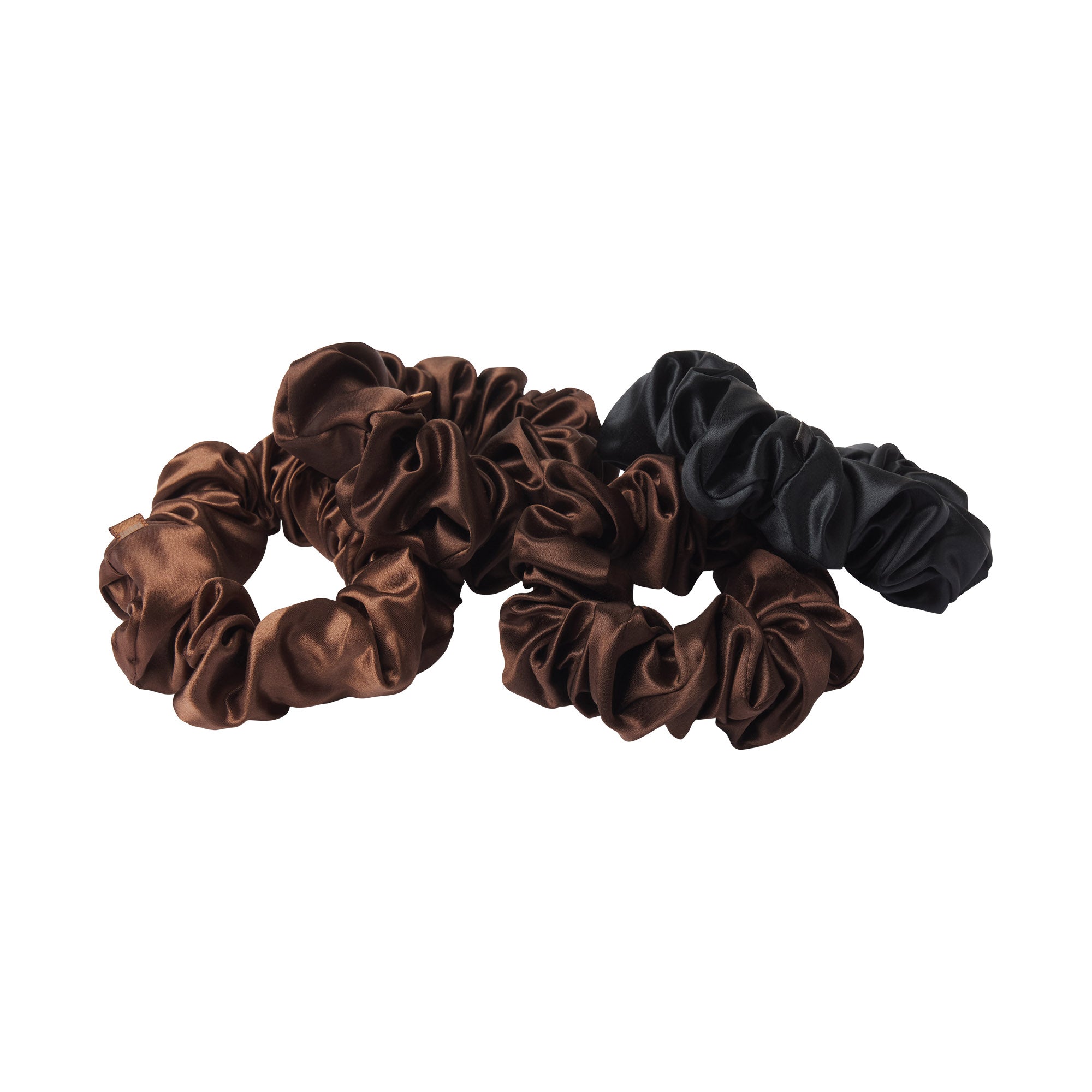Pure Silk Large Scrunchies 4-Pack - Image 4