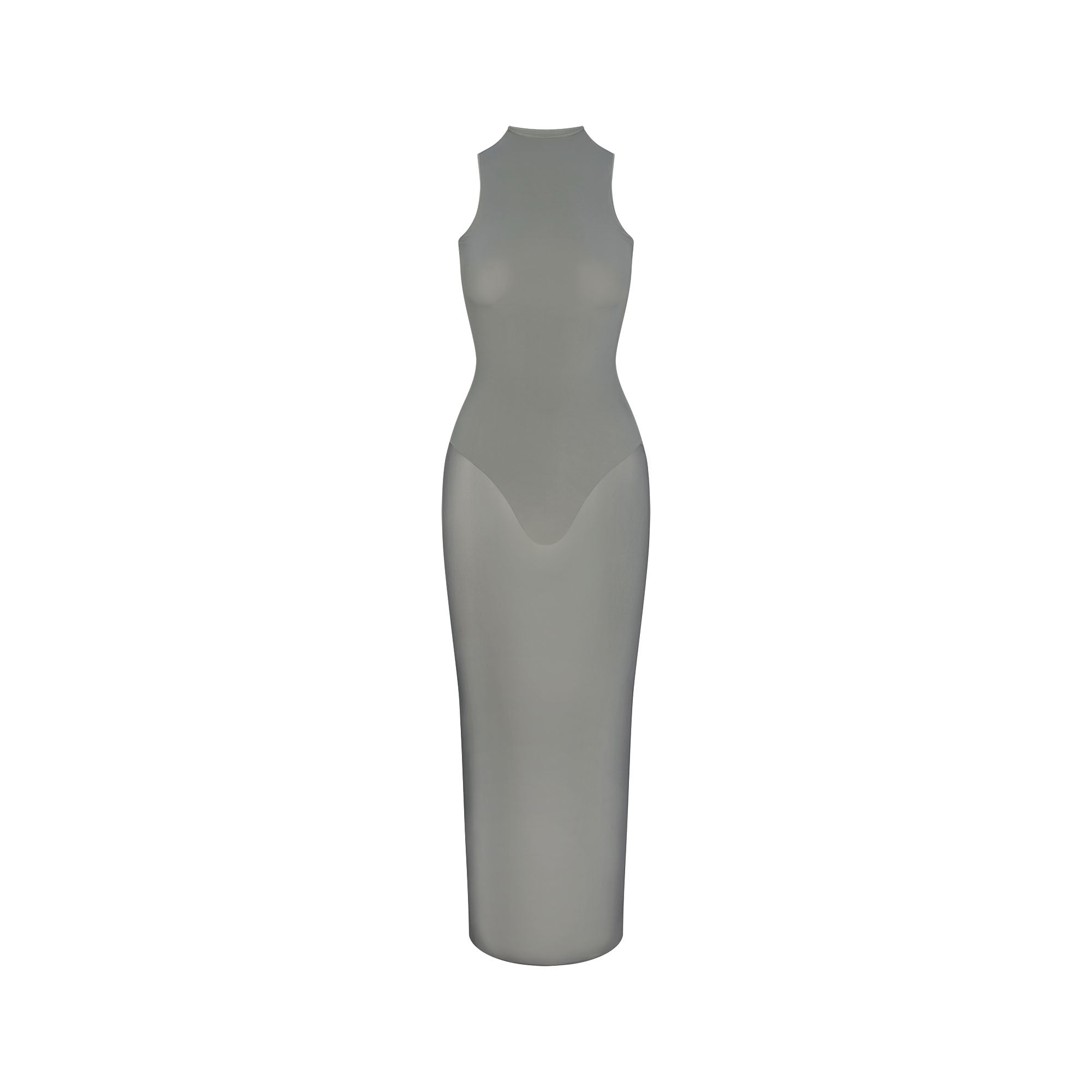 Mock Neck Long Dress - Image 5