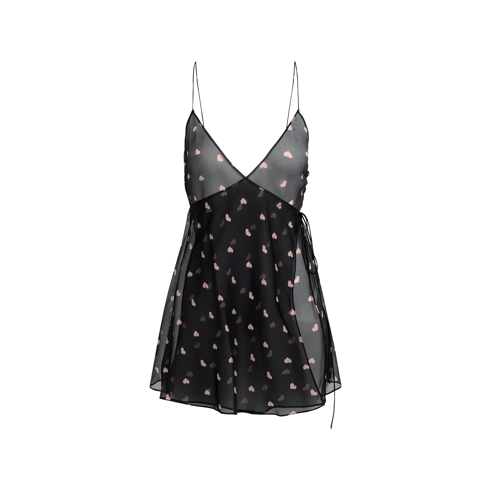 Wrap Mini Slip Dress