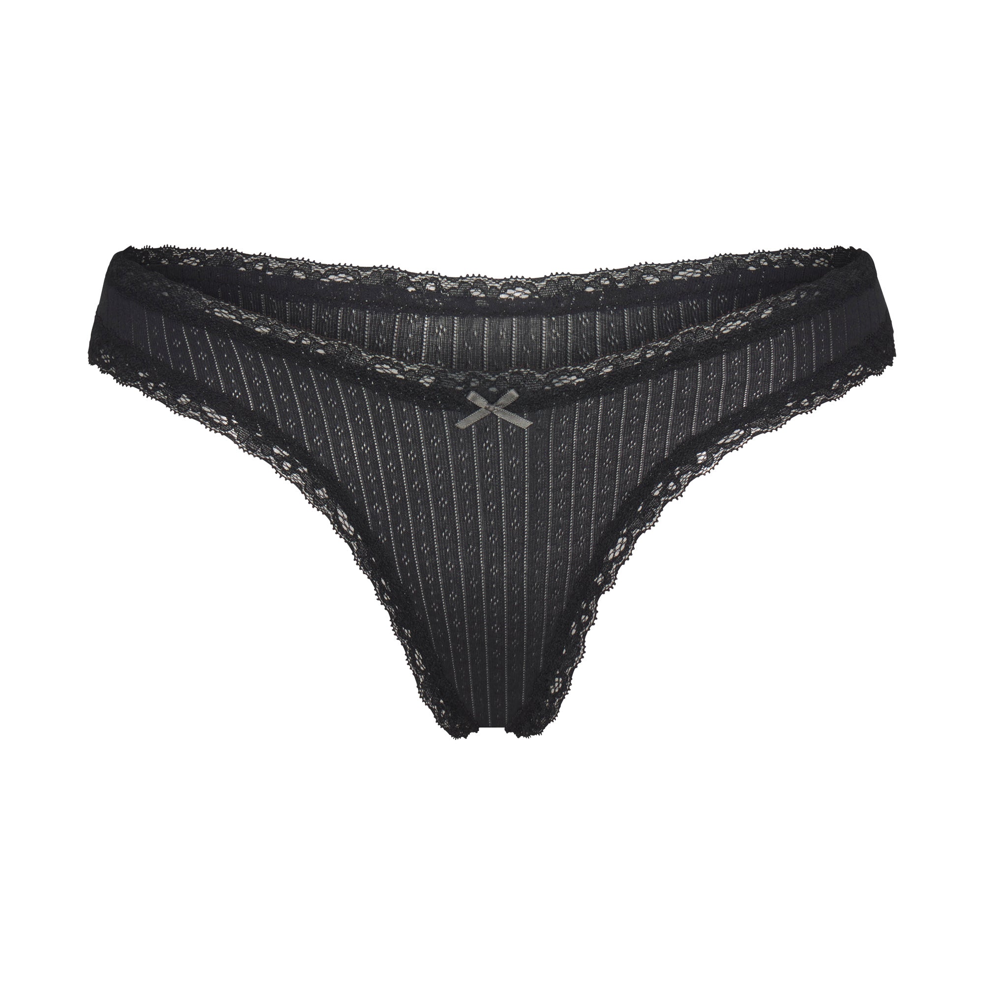 Pointelle Lace Thong - Image 4