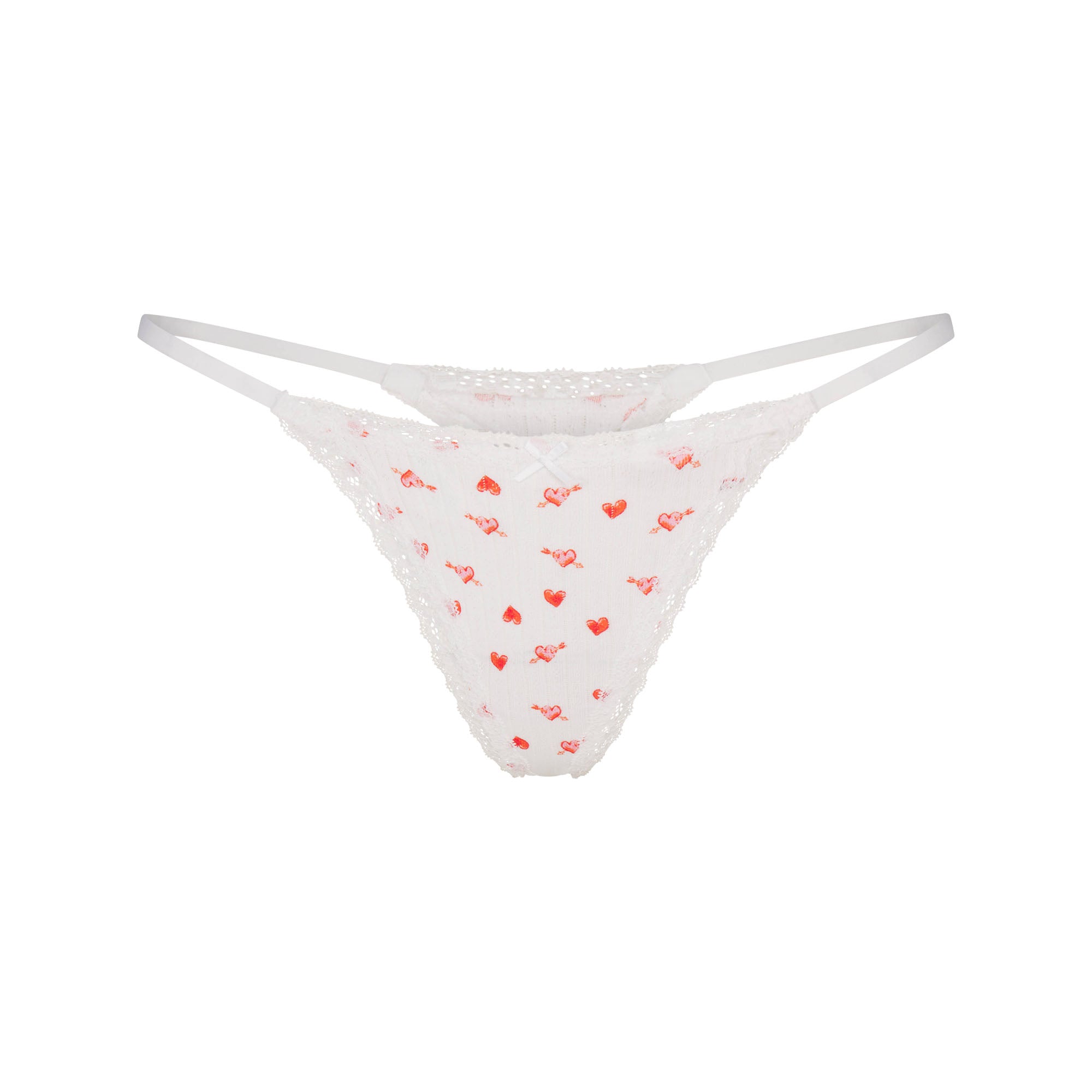 Pointelle Lace String Thong - Image 5