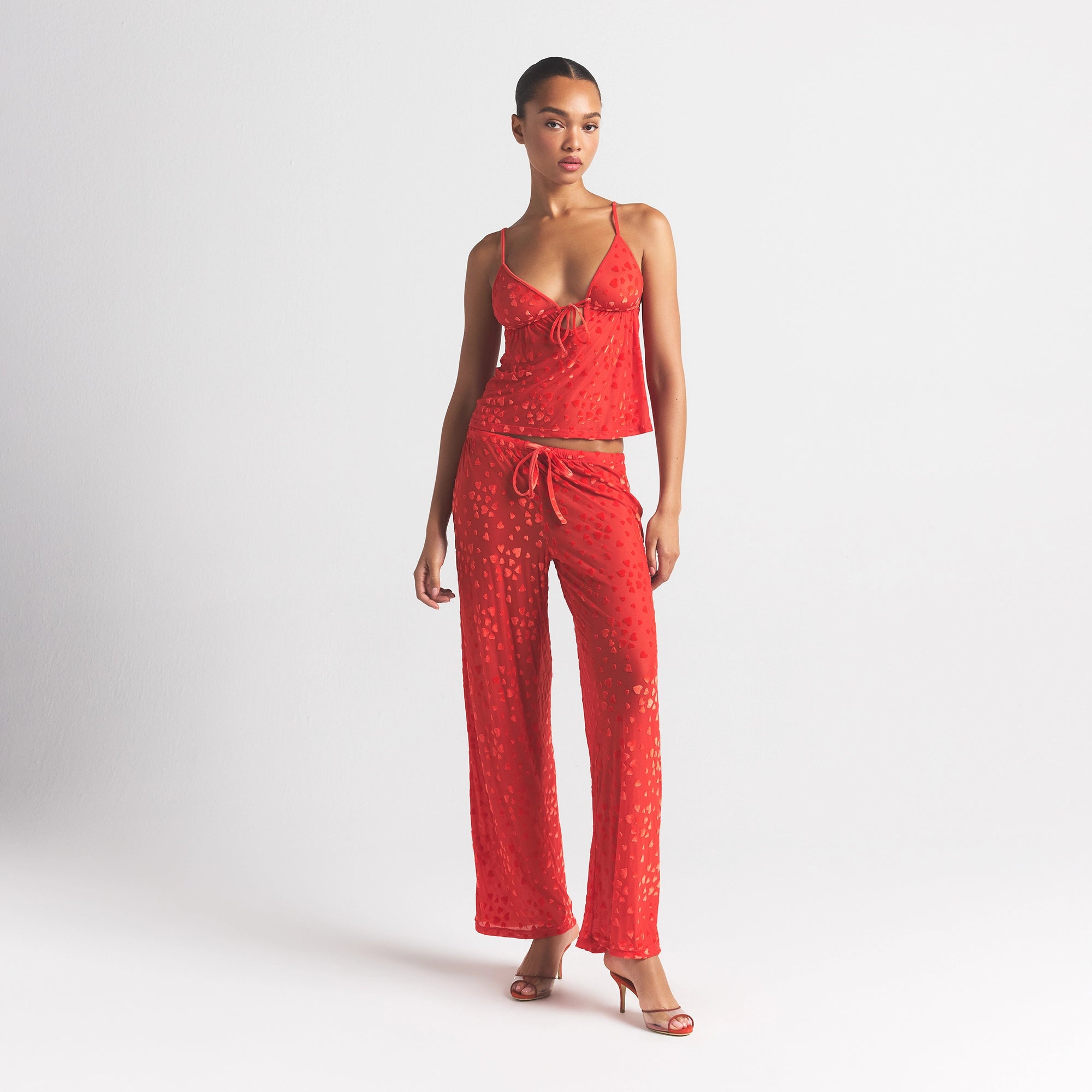 Sheer Velvet Cami And Pant Set - Image 4