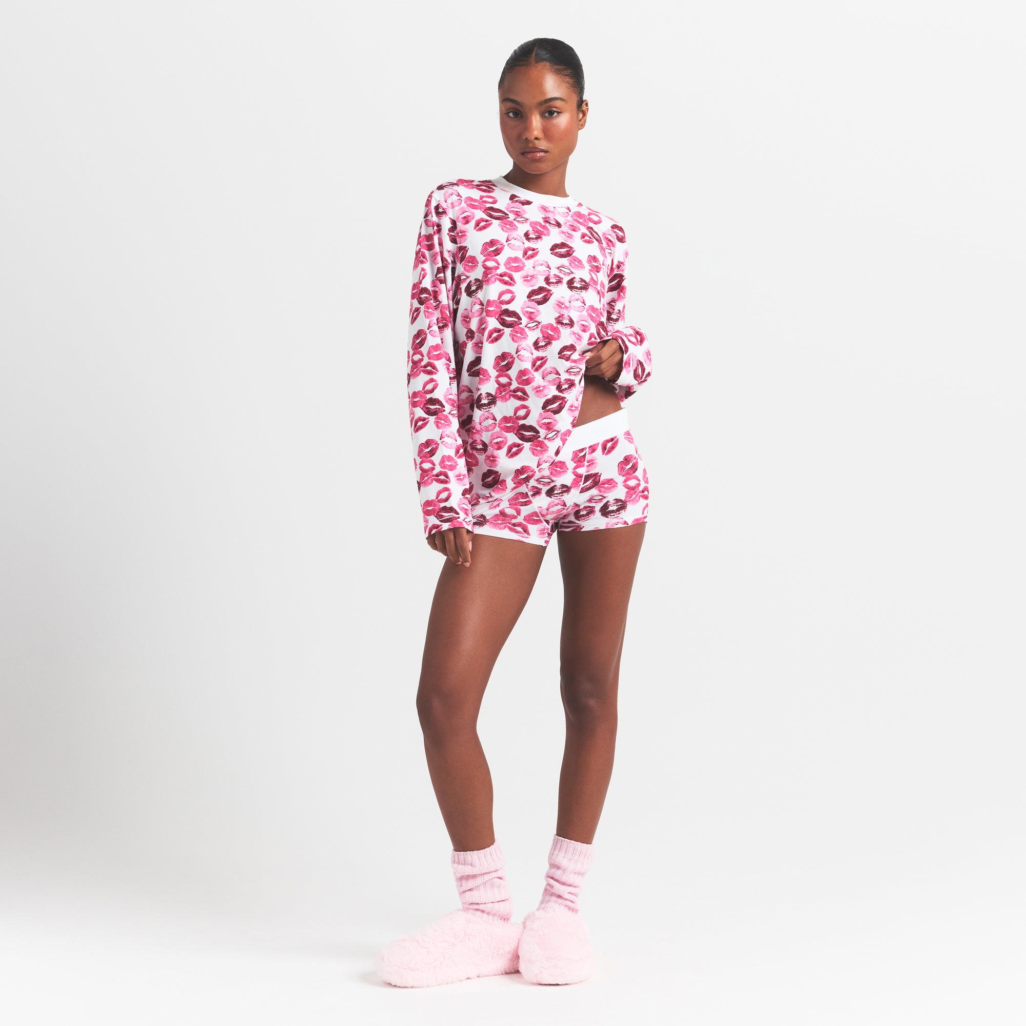 Long Sleeve T-Shirt And Short Boxer Set