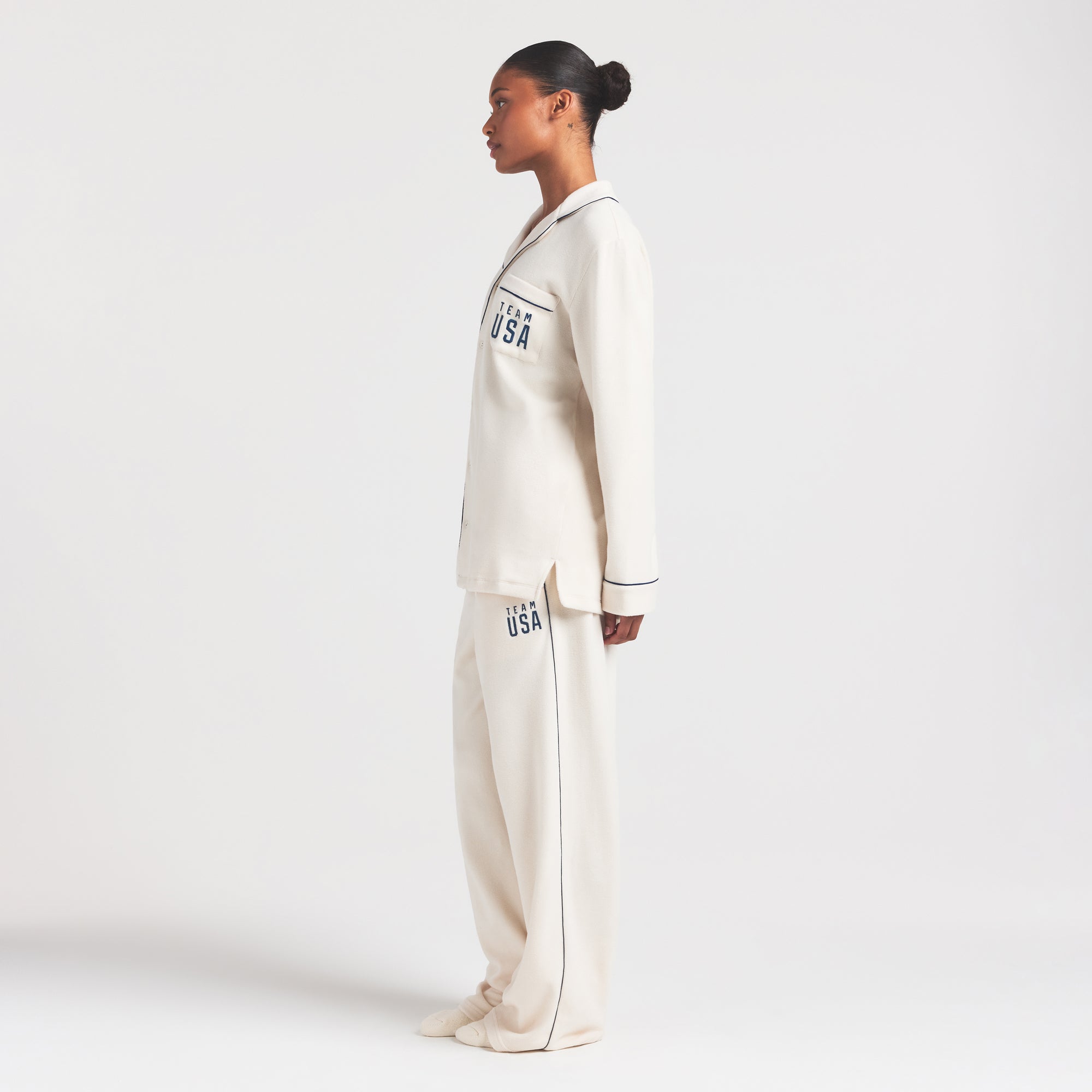 Fleece Unisex Olympic Oversized Sleep Top - Image 5