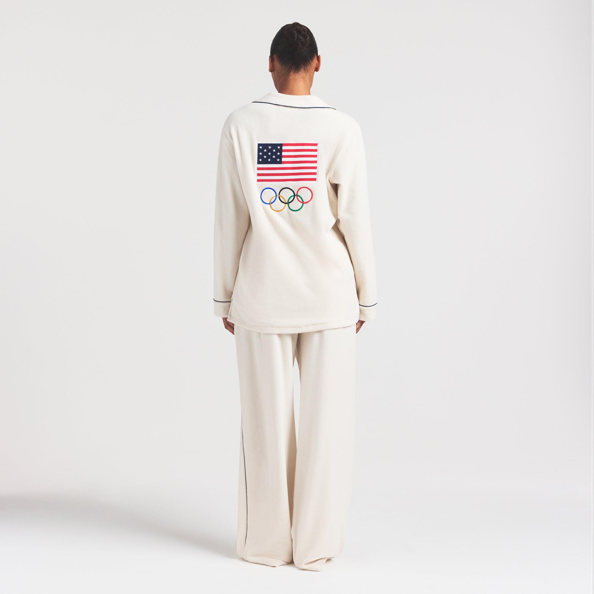 Fleece Unisex Olympic Oversized Sleep Top - Image 4