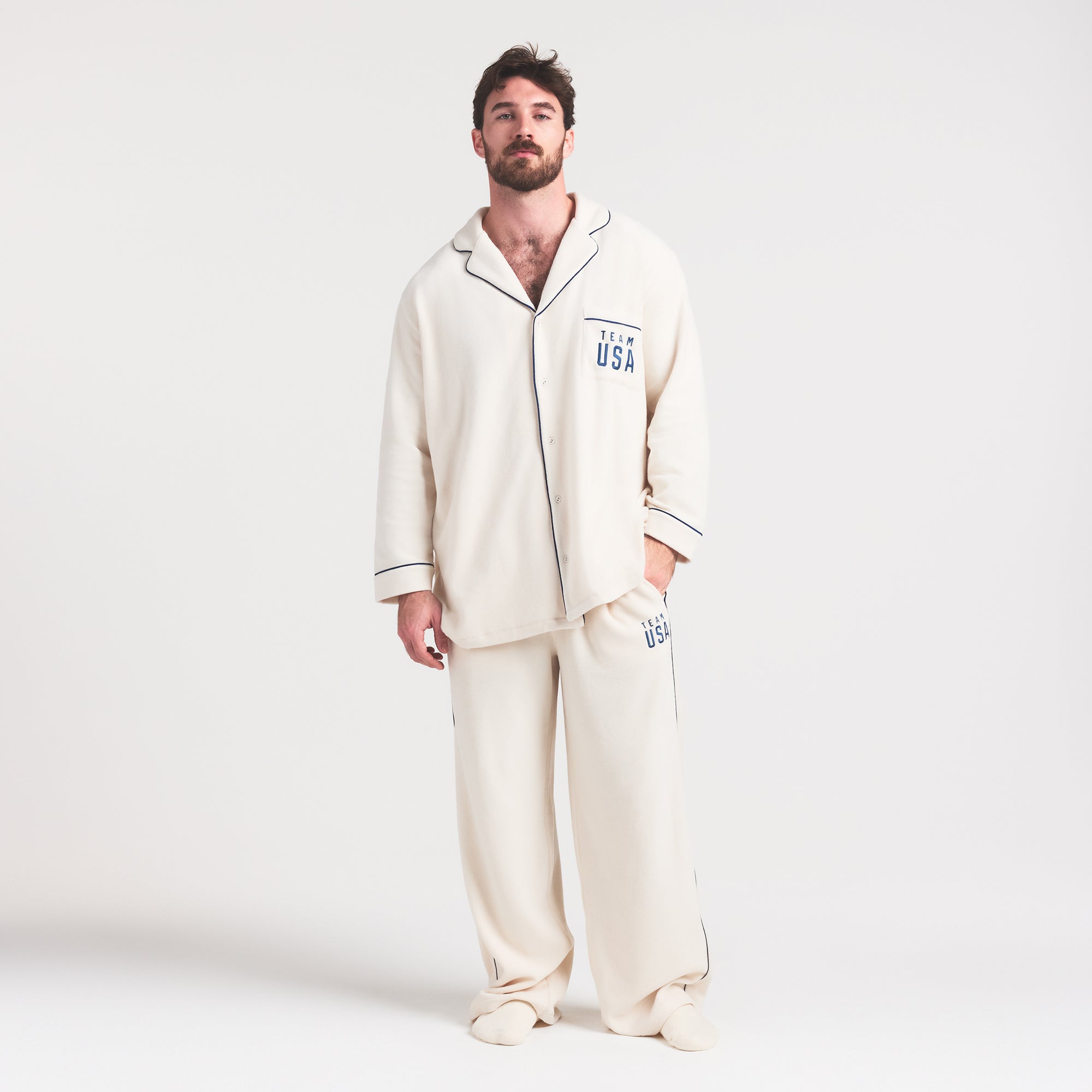Fleece Unisex Olympic Oversized Sleep Top - Image 7