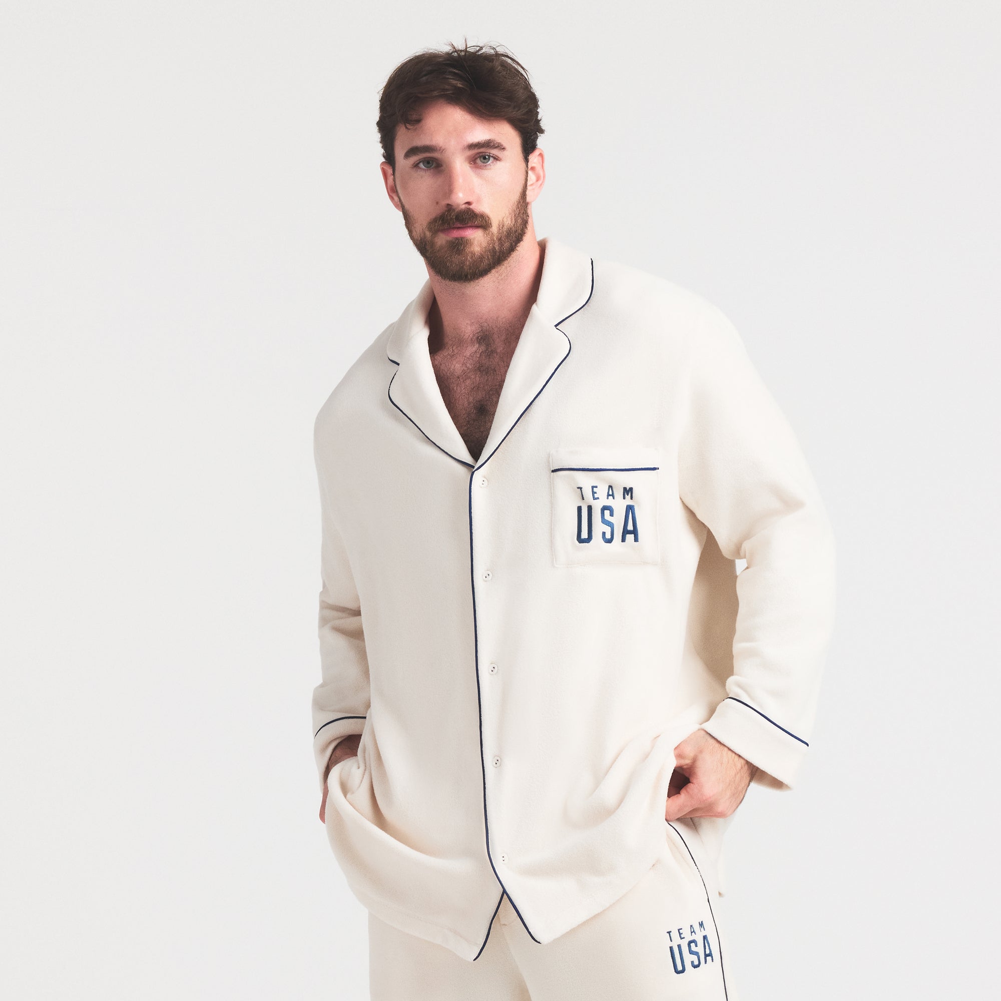 Fleece Unisex Olympic Oversized Sleep Top - Image 9
