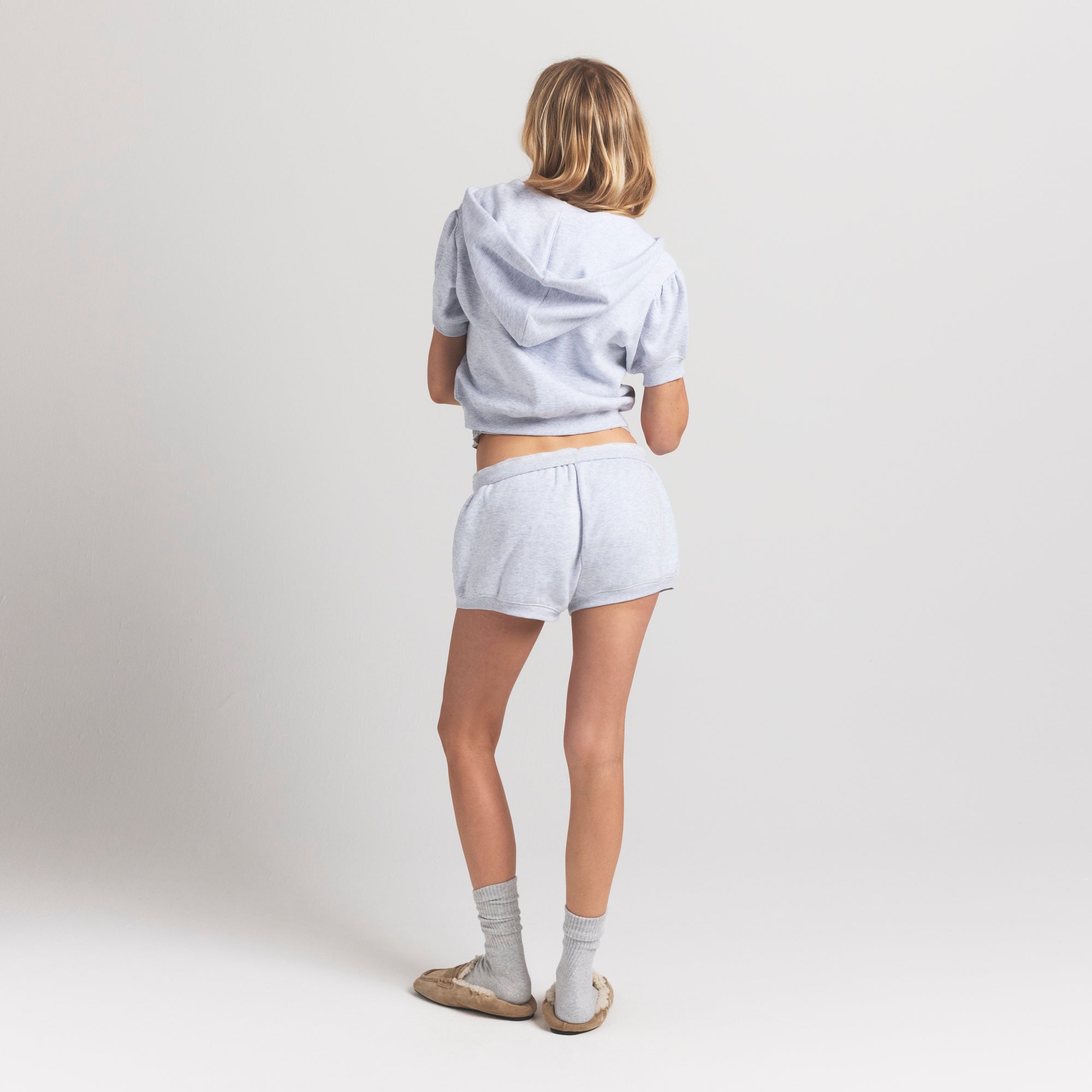 Bubble Sleeve Cropped Zip Up - Image 5