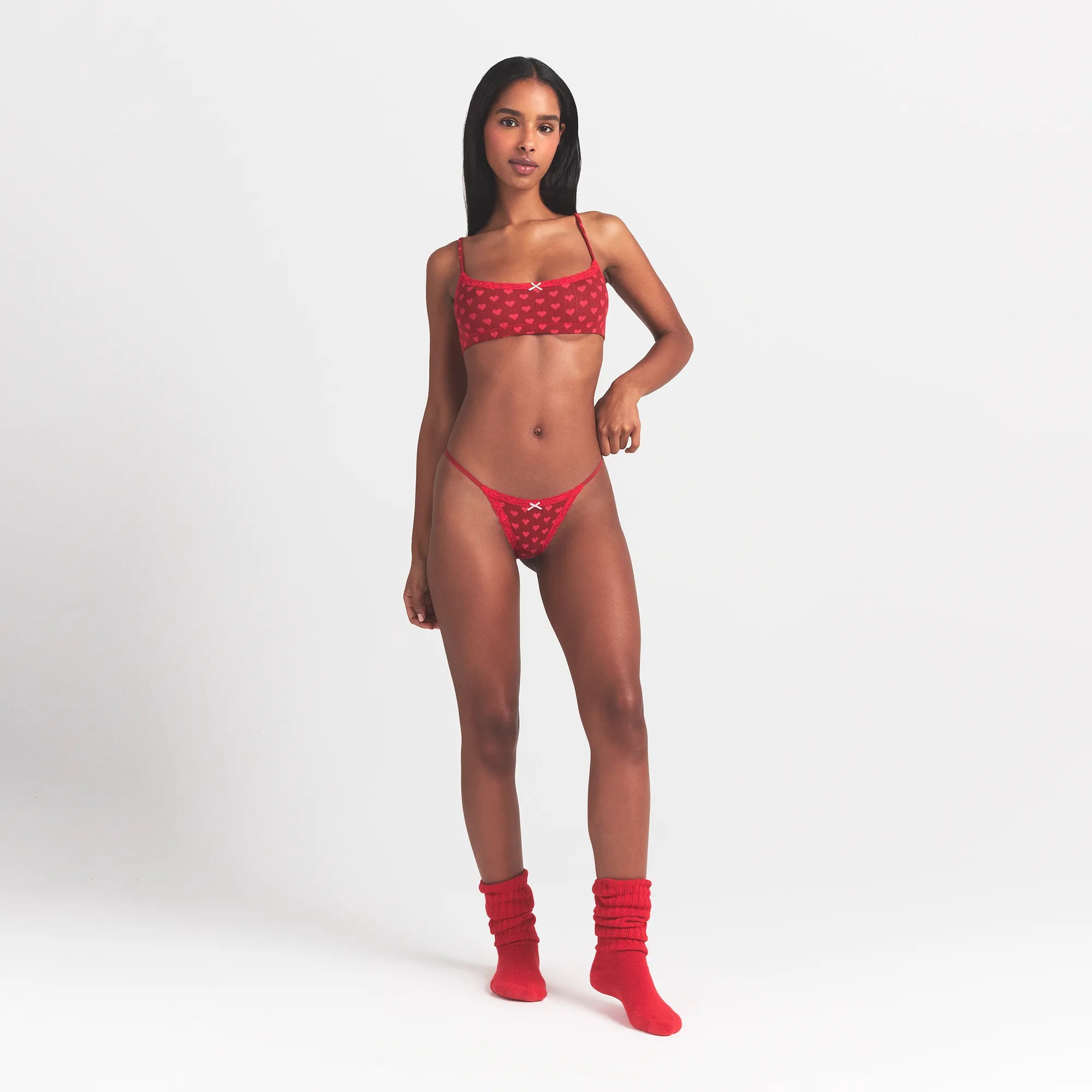 Pointelle Lace String Thong