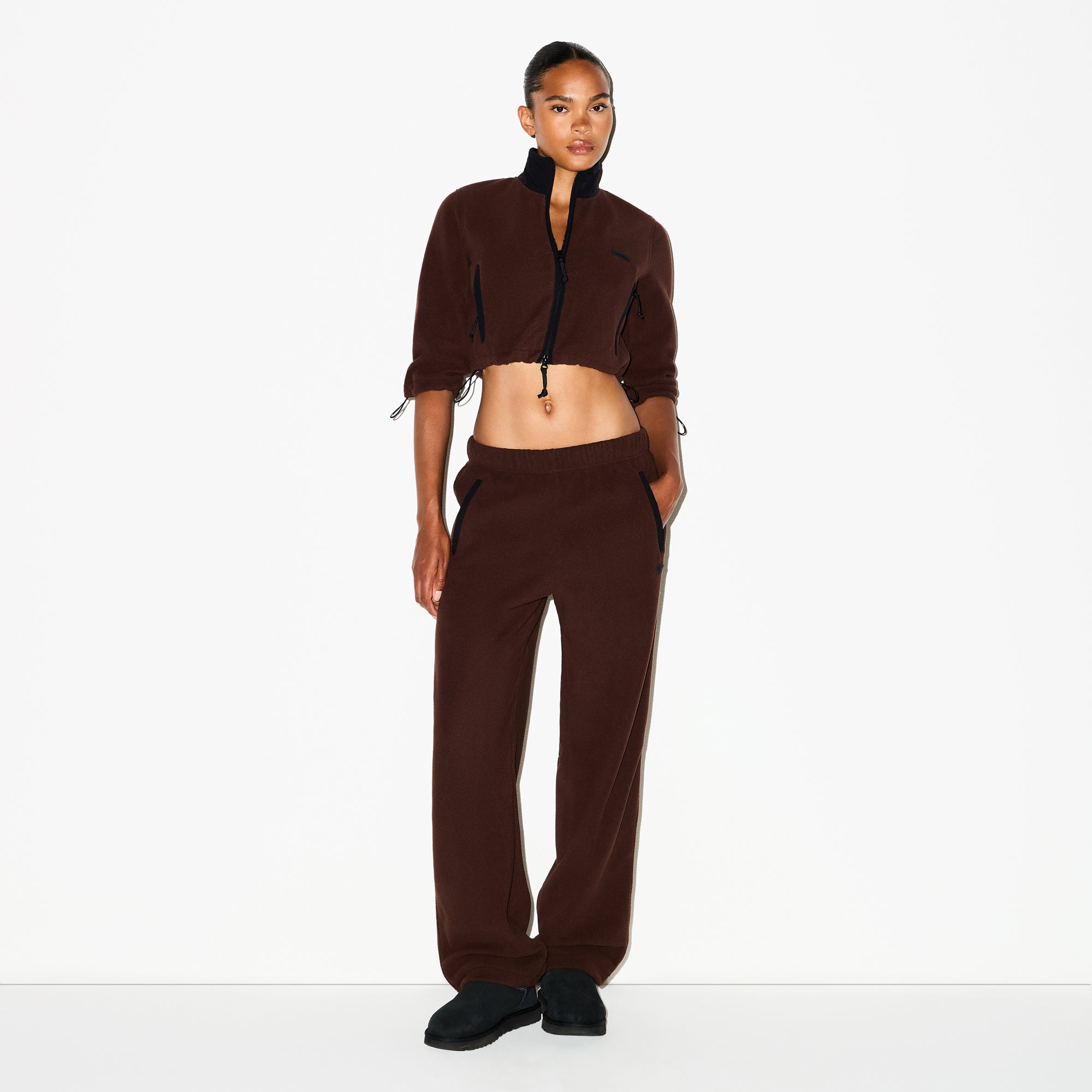 Cropped 3/4 Sleeve Jacket - Image 2