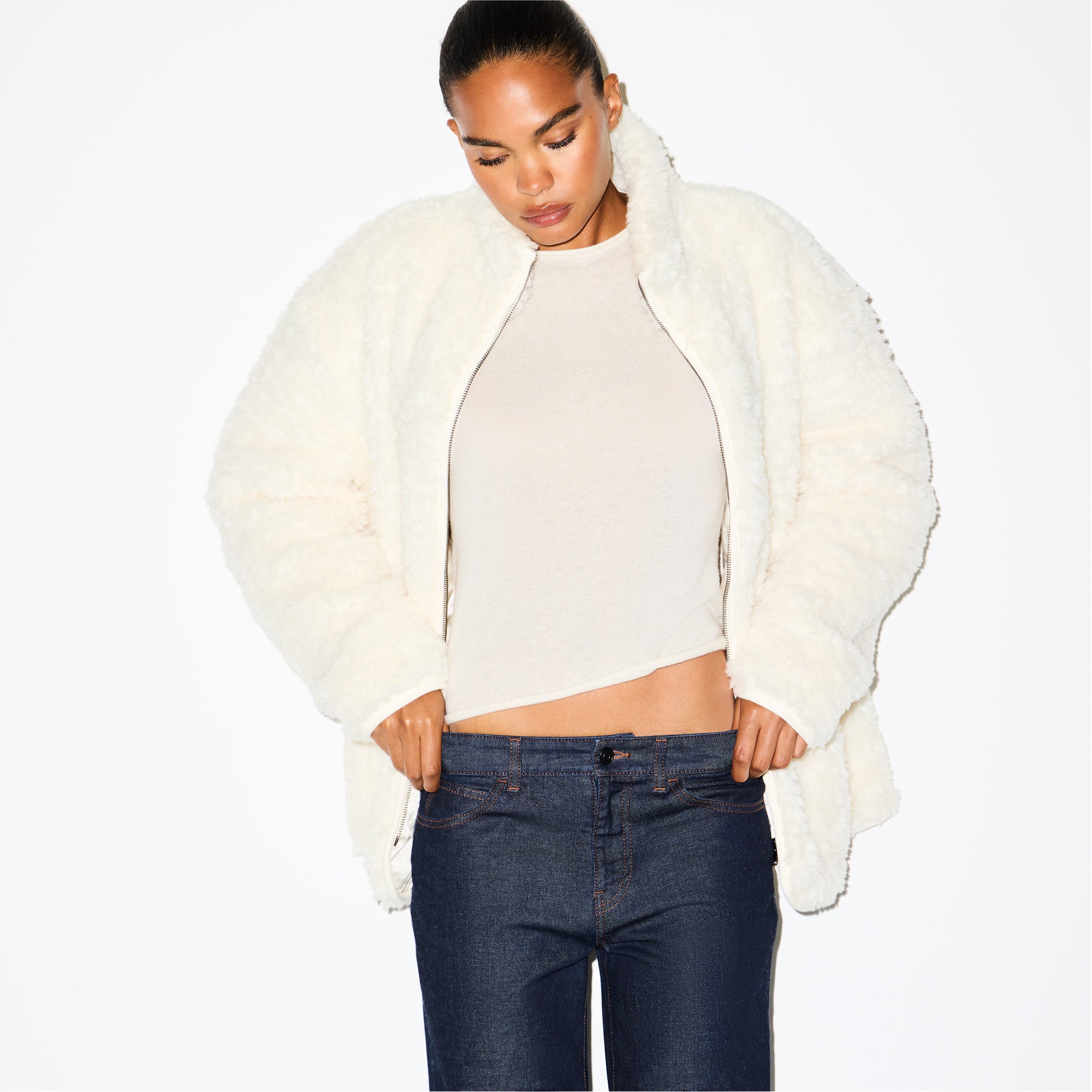 Oversized Mock Neck Jacket - Image 2